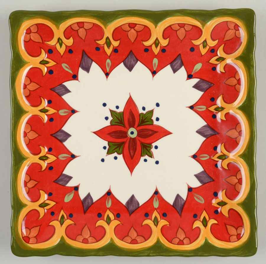 Tivoli Square Salad Plate by Corsica Home-1