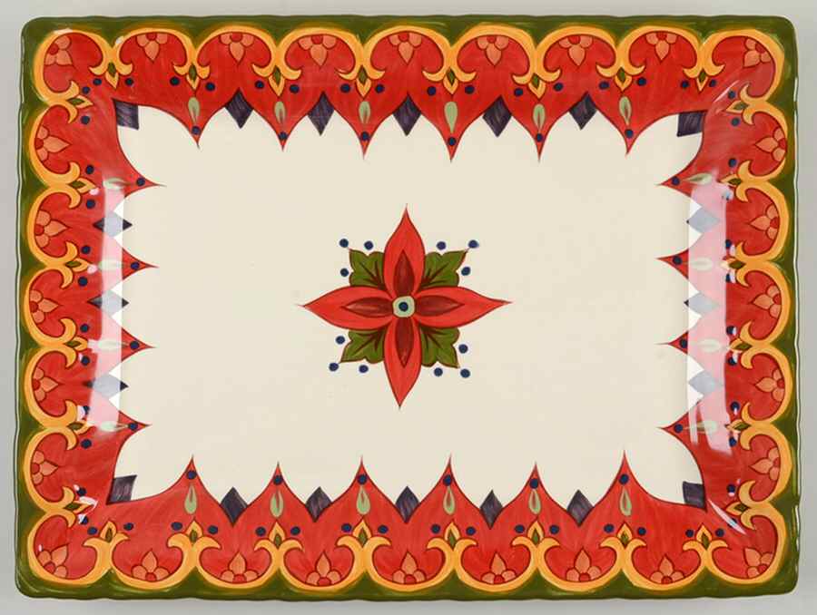 Tivoli 16" Rectangular Serving Platter by Corsica Home-1