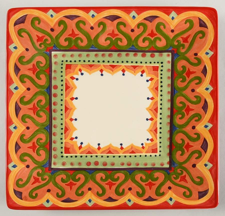 Tivoli Square Dinner Plate by Corsica Home-1