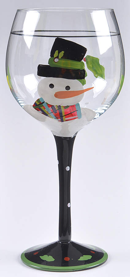 Christmas Cut Outs Glassware Goblet by Certified International-1