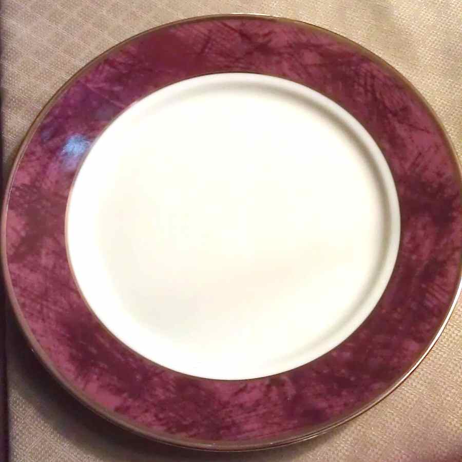 Opulence Burgundy Dinner Plate by The Cellar (China)-1