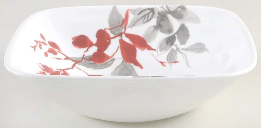 Kyoto Leaves 9" Square Vegetable Bowl by Corning Corelle-1