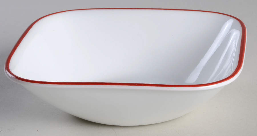 Kyoto Leaves Square Fruit/Dessert (Sauce) Bowl by Corning Corelle-1