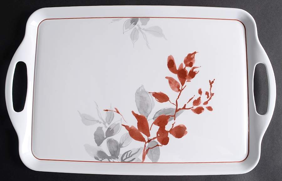 Kyoto Leaves Handled Melamine Tray by Corning Corelle-1