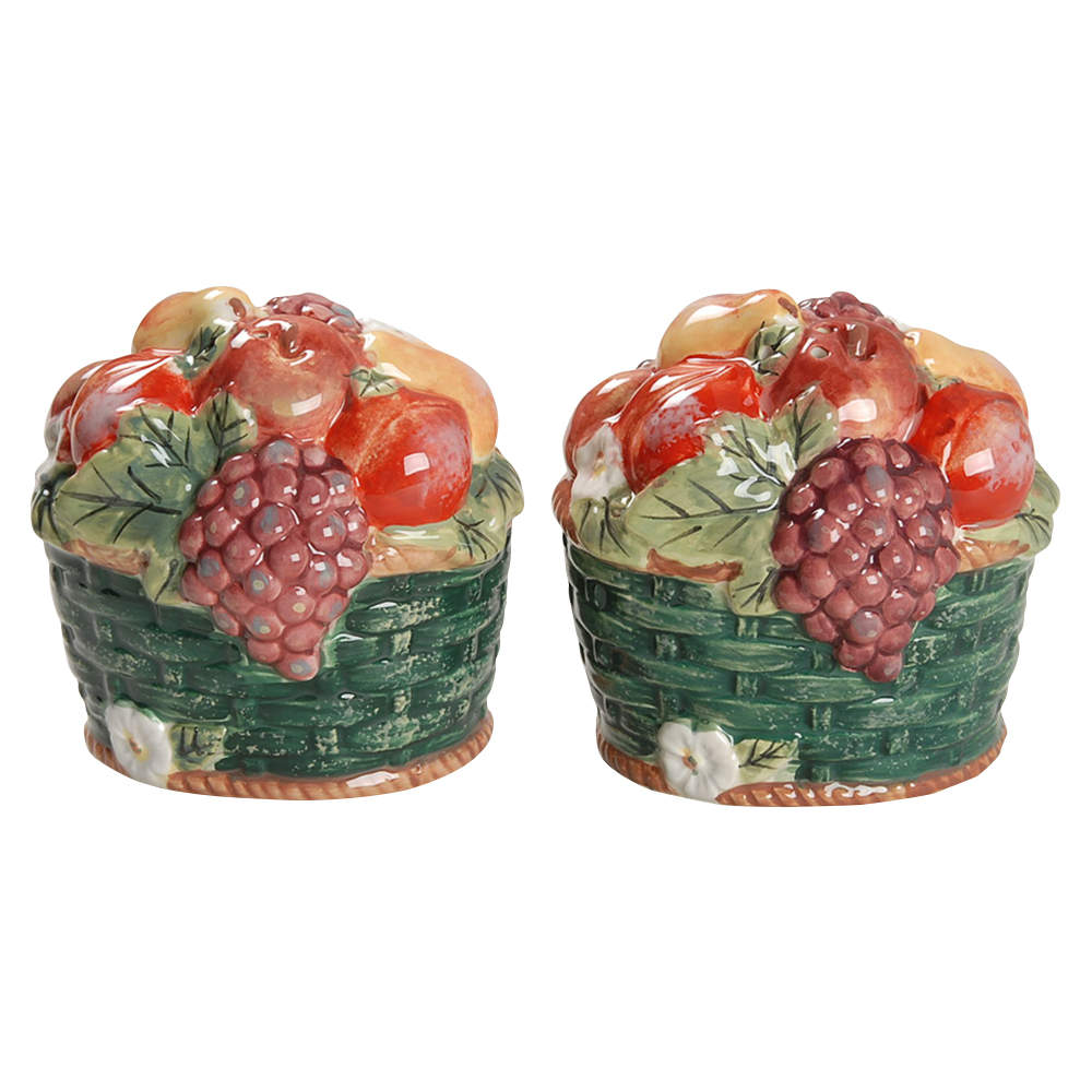 Parisian Fruit Figural Salt & Pepper Set by Certified International-1