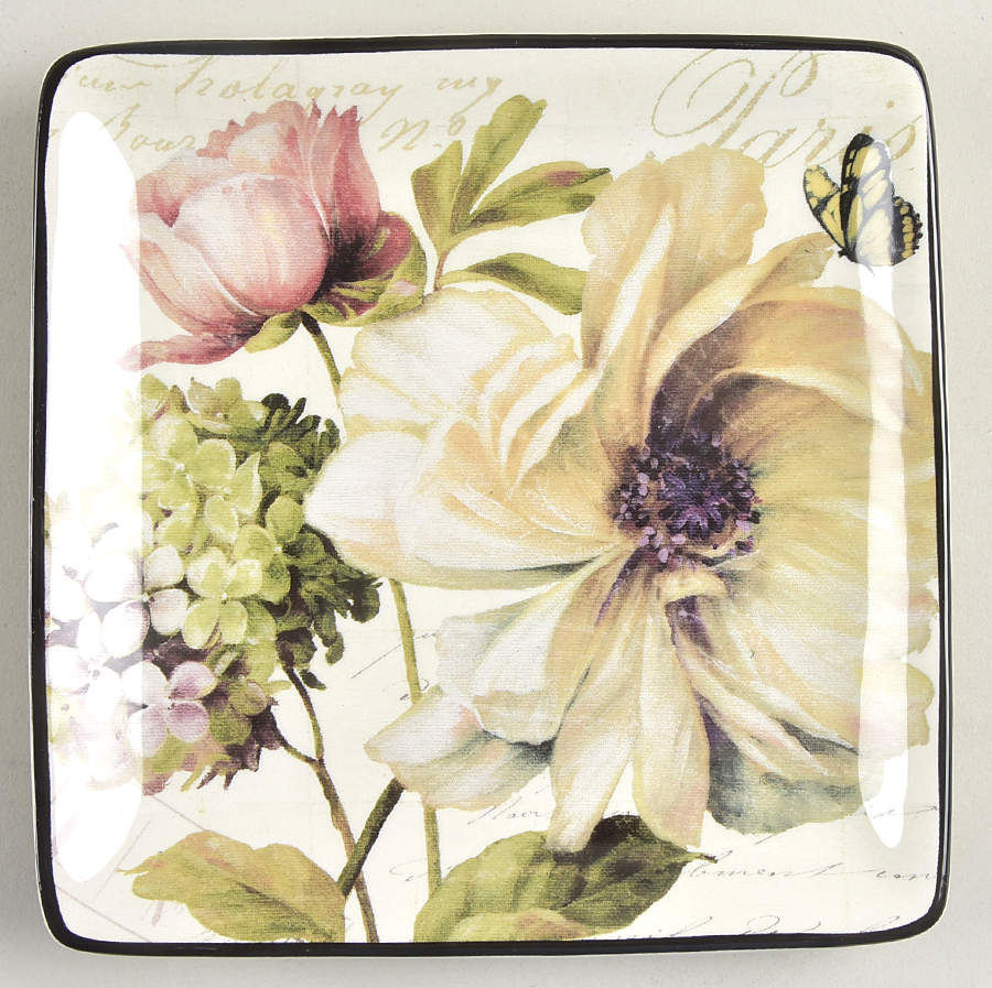 Marche d'Fleur Canape Plate by Certified International-1