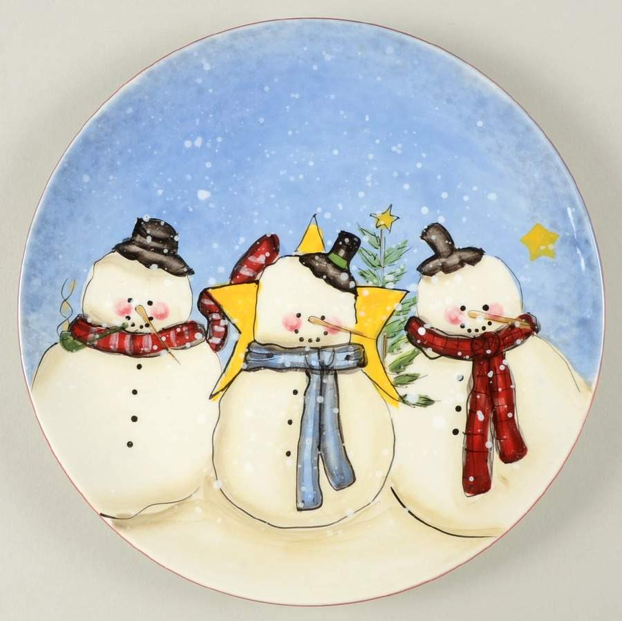 Heavenly Holiday Salad Plate by Canterbury Potteries-1