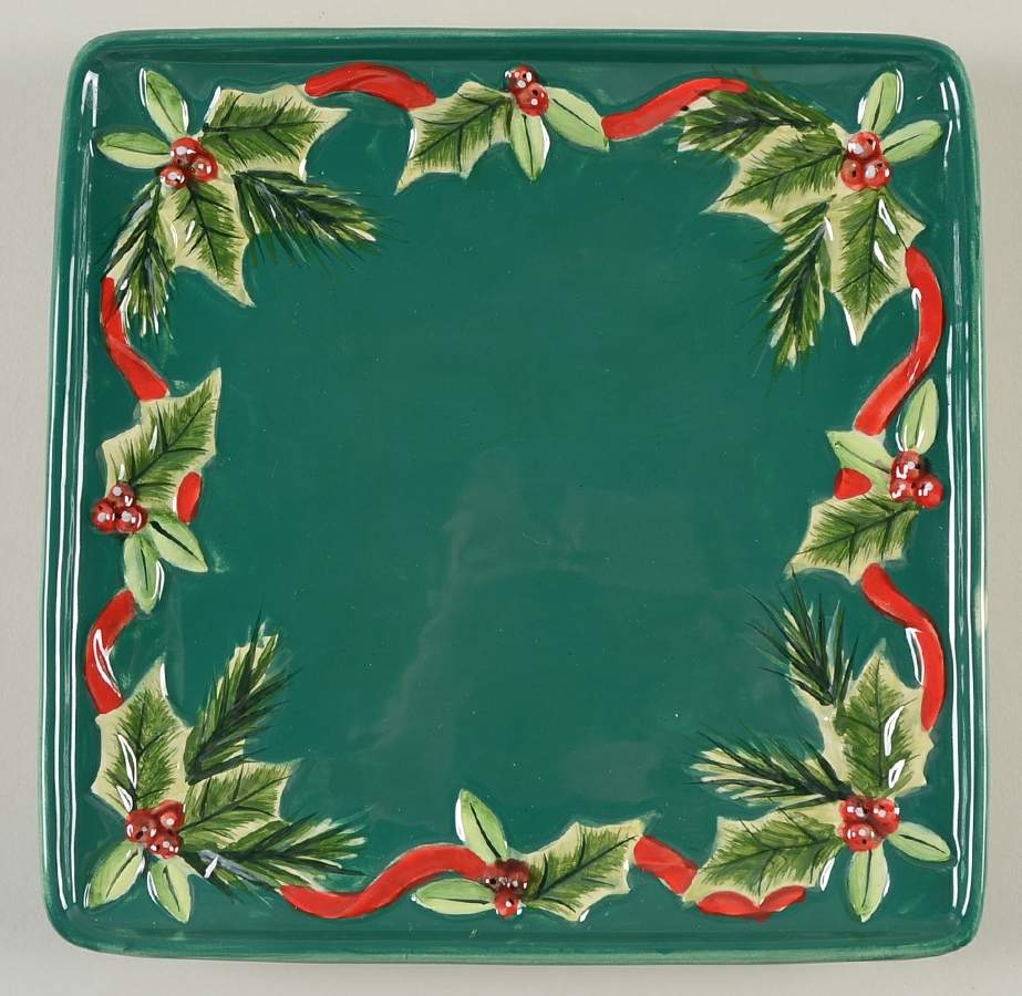 Winter Song Square Salad Plate by Certified International-1
