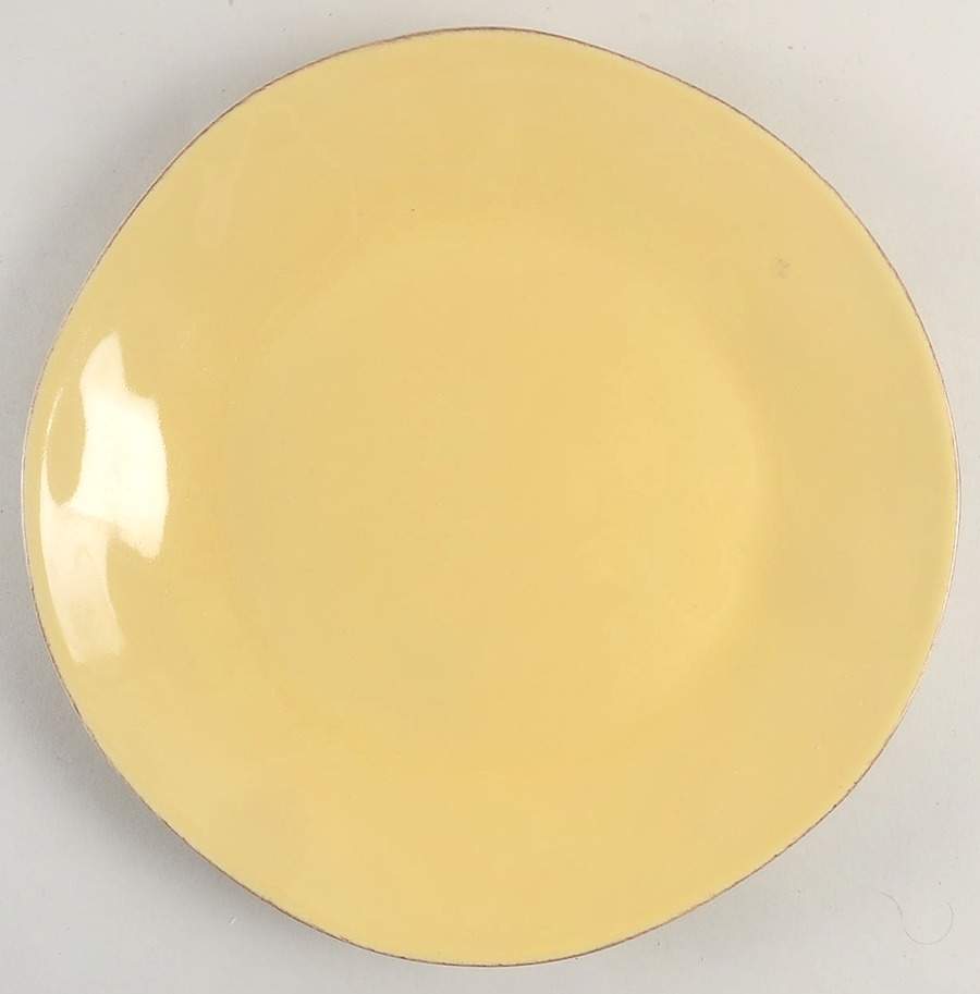 Marin Yellow Dinner Plate by Crate & Barrel-1