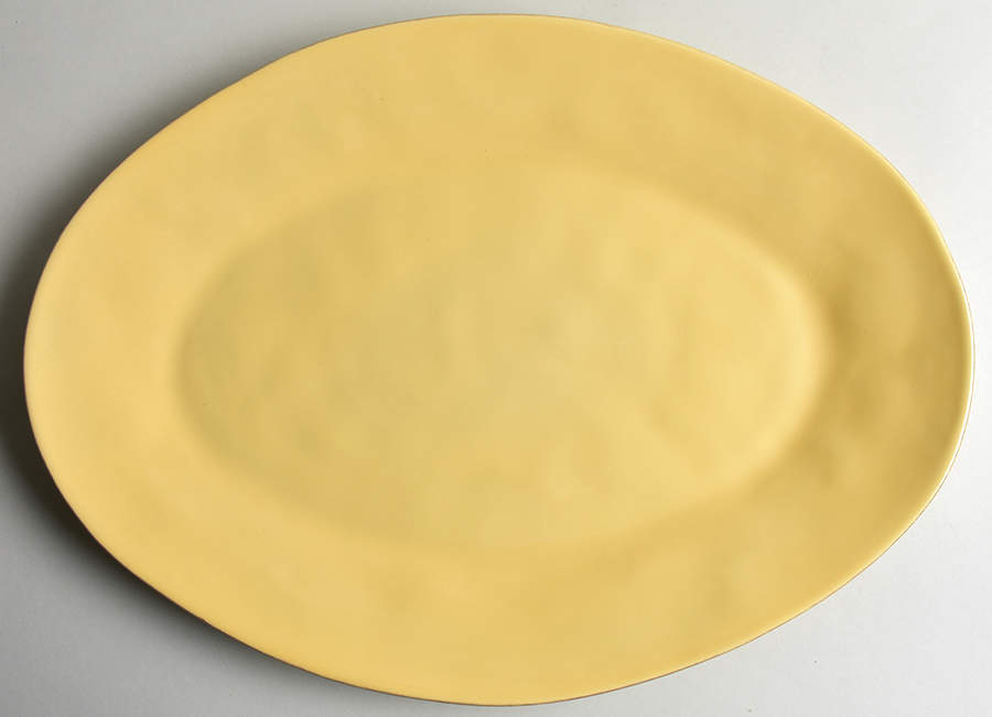 Marin Yellow 20" Oval Serving Platter by Crate & Barrel-1