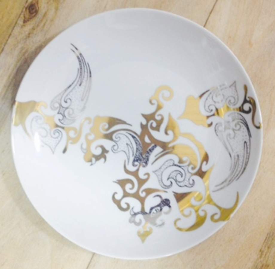 Karma Salad/Dessert Plate by Caskata-1
