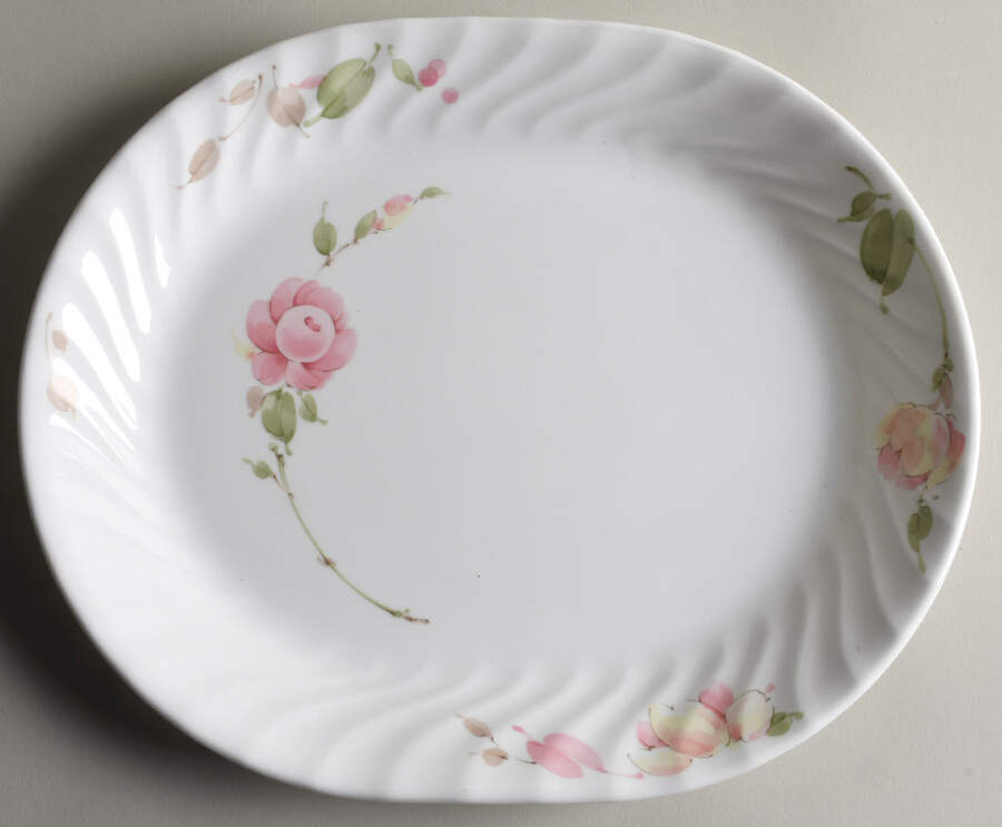 COR210 12" Oval Serving Platter by Corning Corelle-1