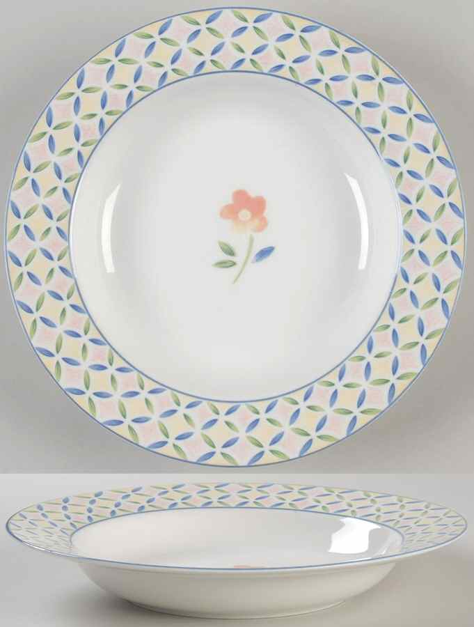 Flower Market Large Rim Soup Bowl by The Cellar (China)-1