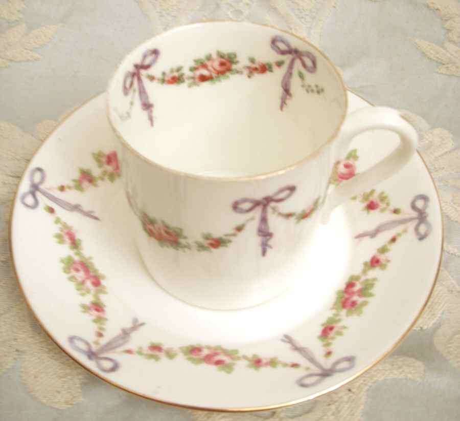 York Flat Demitasse Cup & Saucer Set by Collingwoods-1