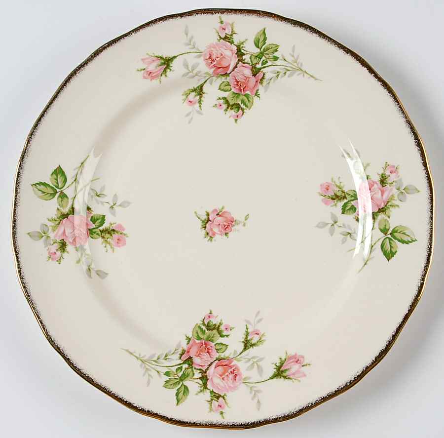 Pink T Rose Dinner Plate by Canonsburg-1