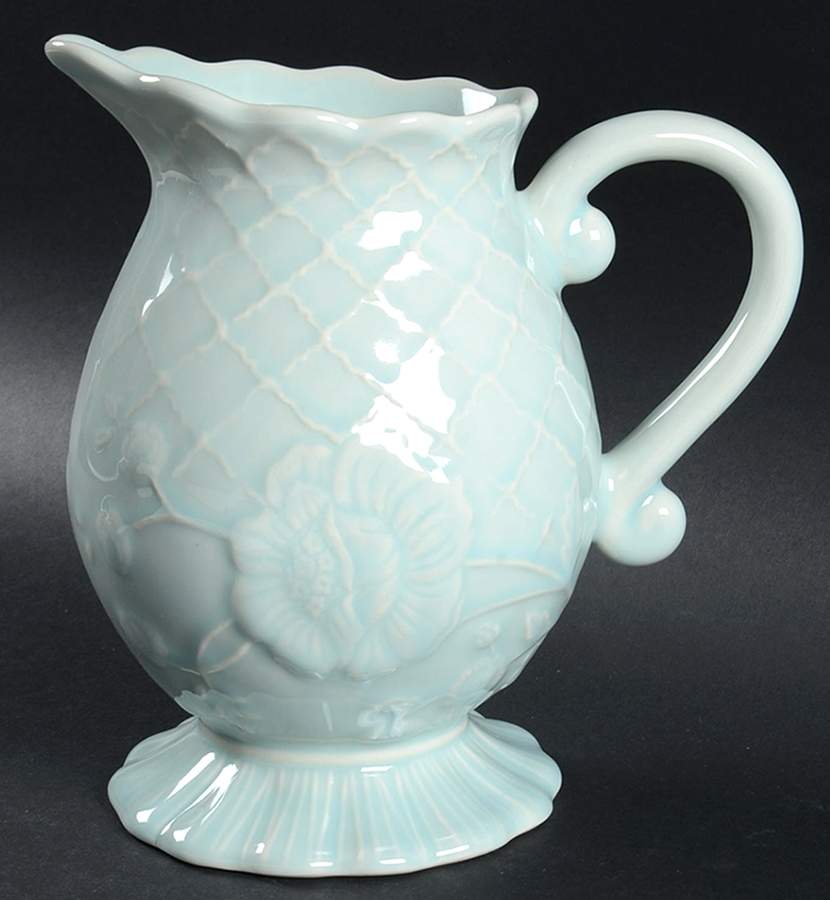 Treillage Blue 48 Oz Pitcher by Casafina-1