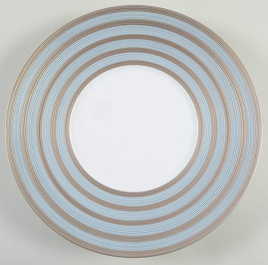 Hemisphere Storm Blue Stripe Dinner Plate by Jean Louis Coquet-1