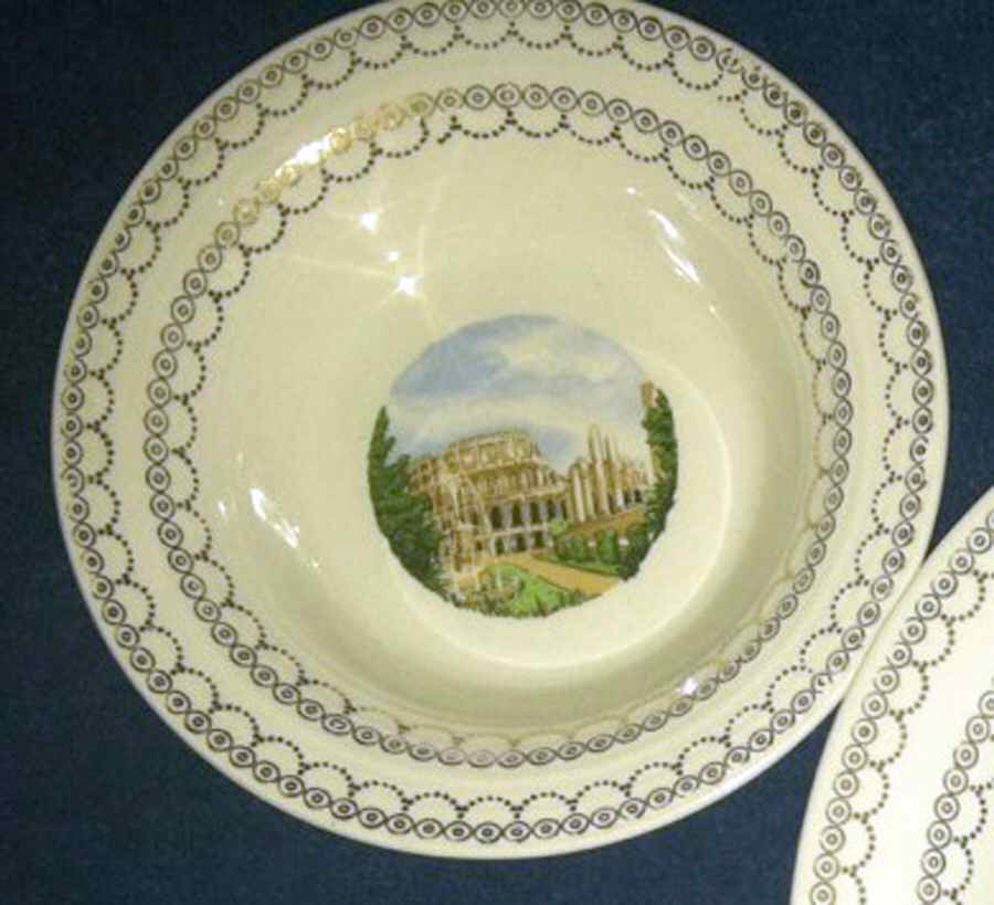 Capitols of Freedom Fruit/Dessert (Sauce) Bowl by Consolidated Home Equipment Co-1