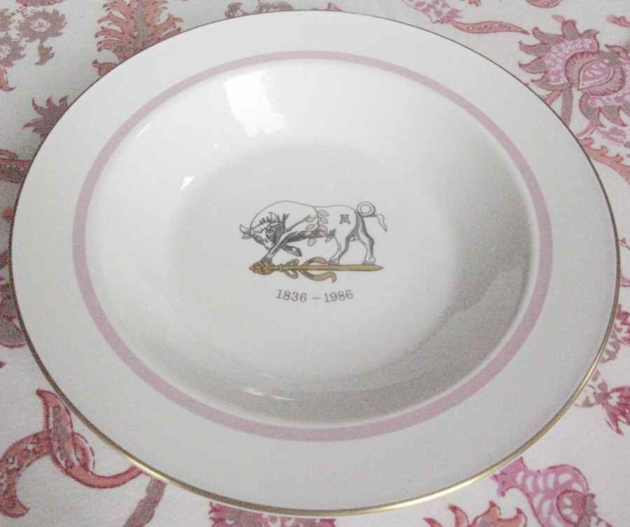 Harvard Ad Club Rim Soup Bowl by Corning Corelle-1