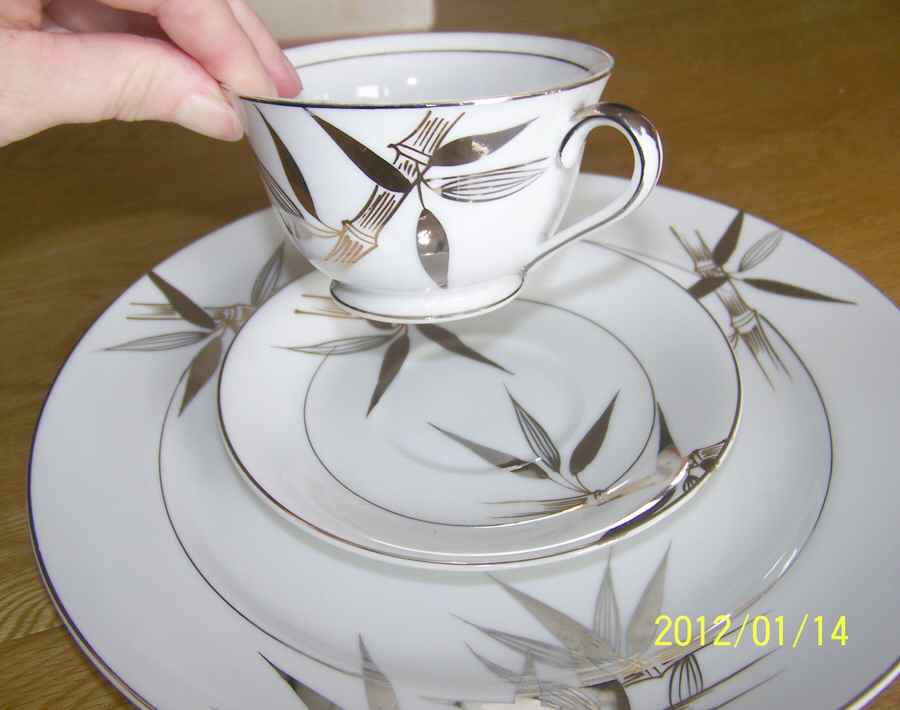 CBJ6 Footed Cup & Saucer Set by CBC China Japan-1