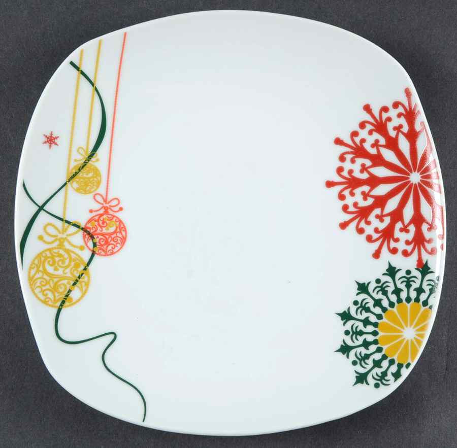 Holiday Jewel Square Salad Plate by Corsica Home-1