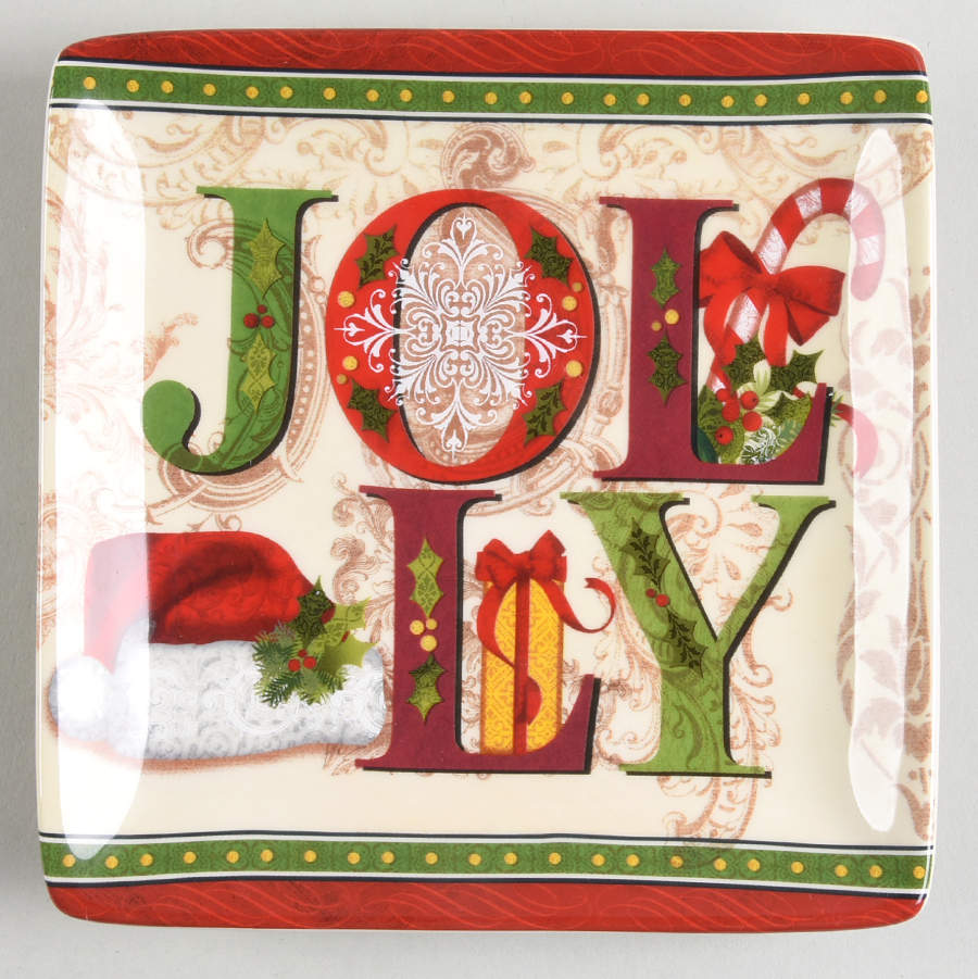 Winter Garden Square Canape Plate by Certified International-1