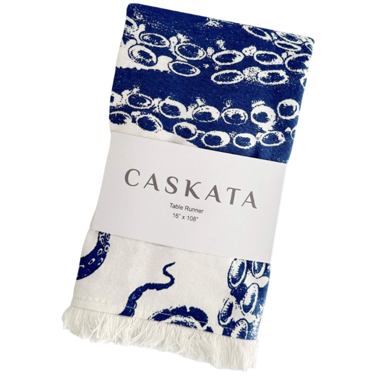Blue Lucy 16" X 108" Cloth Table Runner by Caskata-1