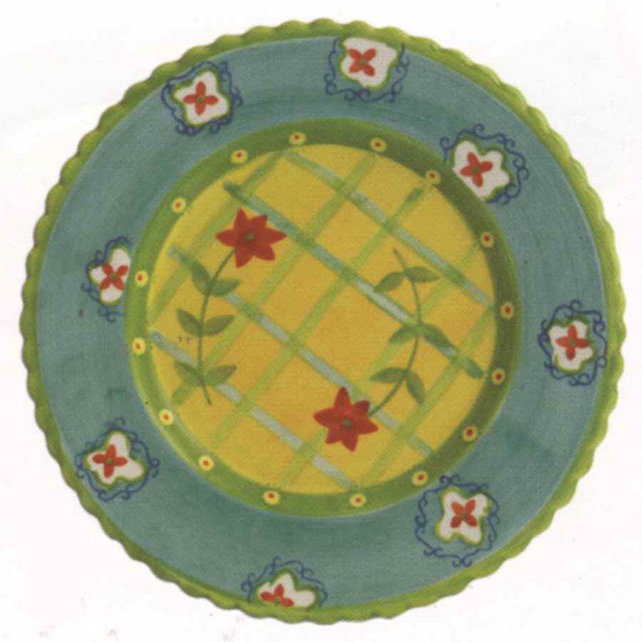 Sweet Life Salad/Dessert Plate by Cupcakes & Cartwheel-1