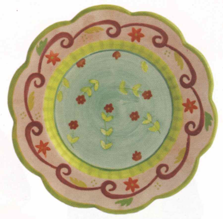 Sweet Life Salad/Dessert Plate by Cupcakes & Cartwheel-1