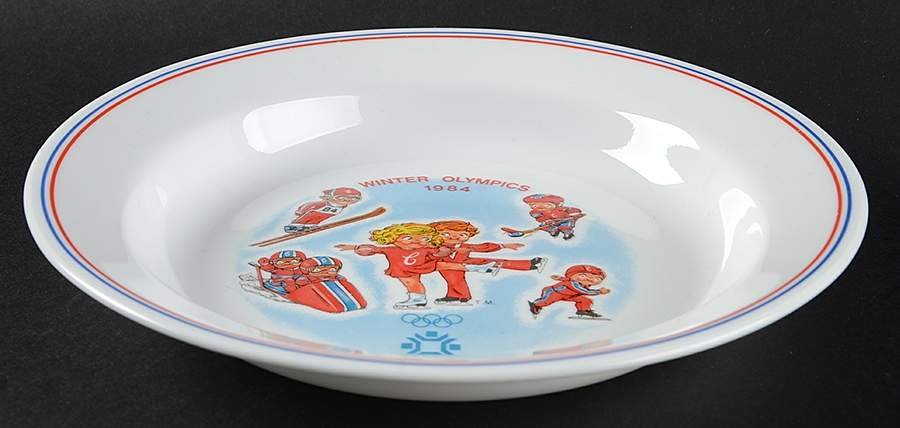 Winter Olympics Rim Soup Bowl by Corning Corelle-1