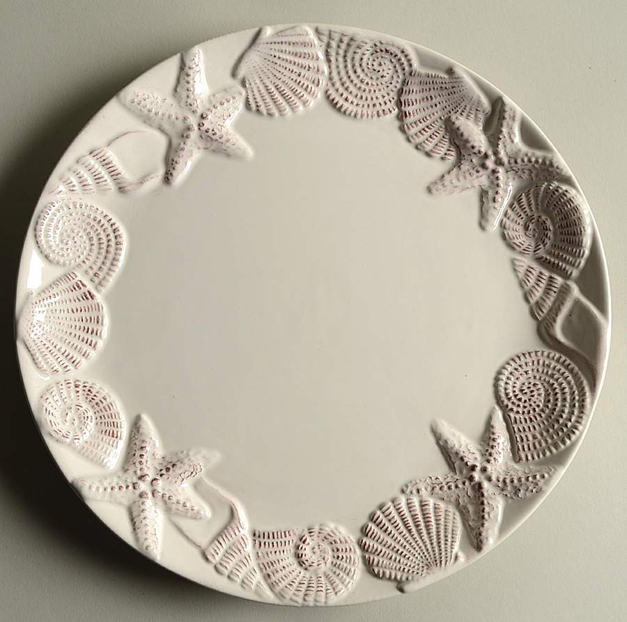 Shell Dinner Plate by Coastal Home-1