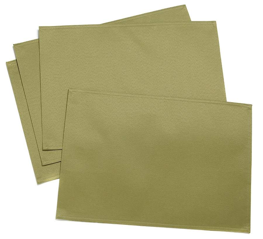 Strokes of Color (Brushed) Apple Green Cloth Placemat by Corning Corelle-1