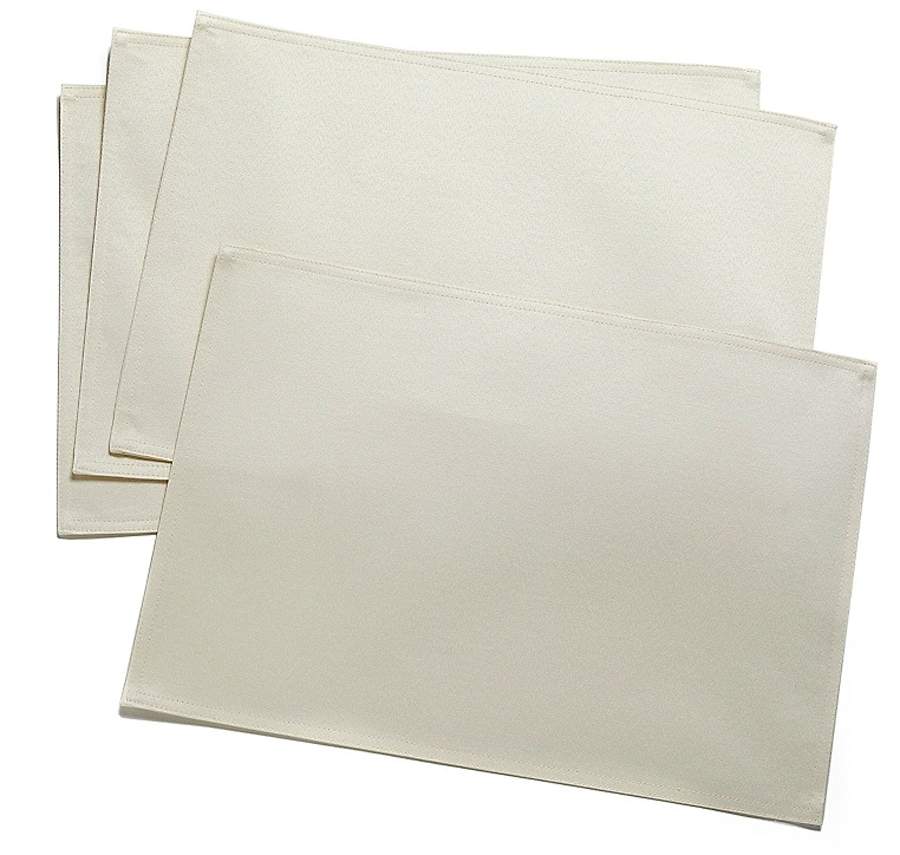 Strokes of Color (Brushed) Bright White Cloth Placemat by Corning Corelle-1