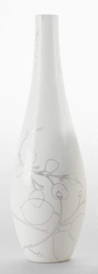 Metallic Flowers Vase by Calvin Klein-1