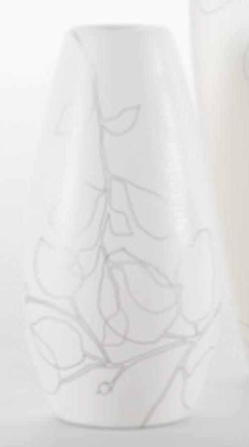Metallic Flowers Vase by Calvin Klein-1