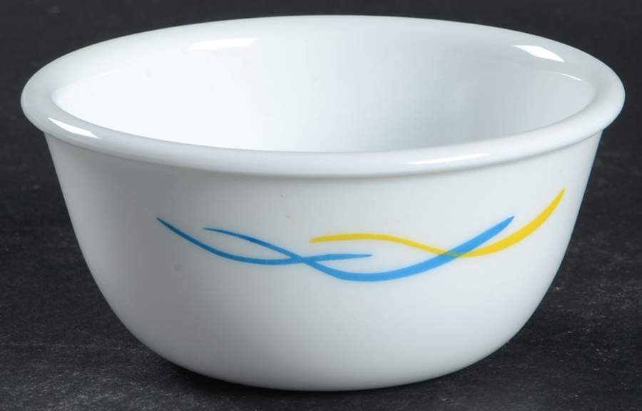 Waves Small Fruit/Dessert (Sauce) Bowl by Corning Corelle-1