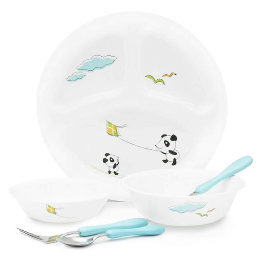 Playful Panda (Corelle) (6 Piece) Child's Set by Corning Corelle-1