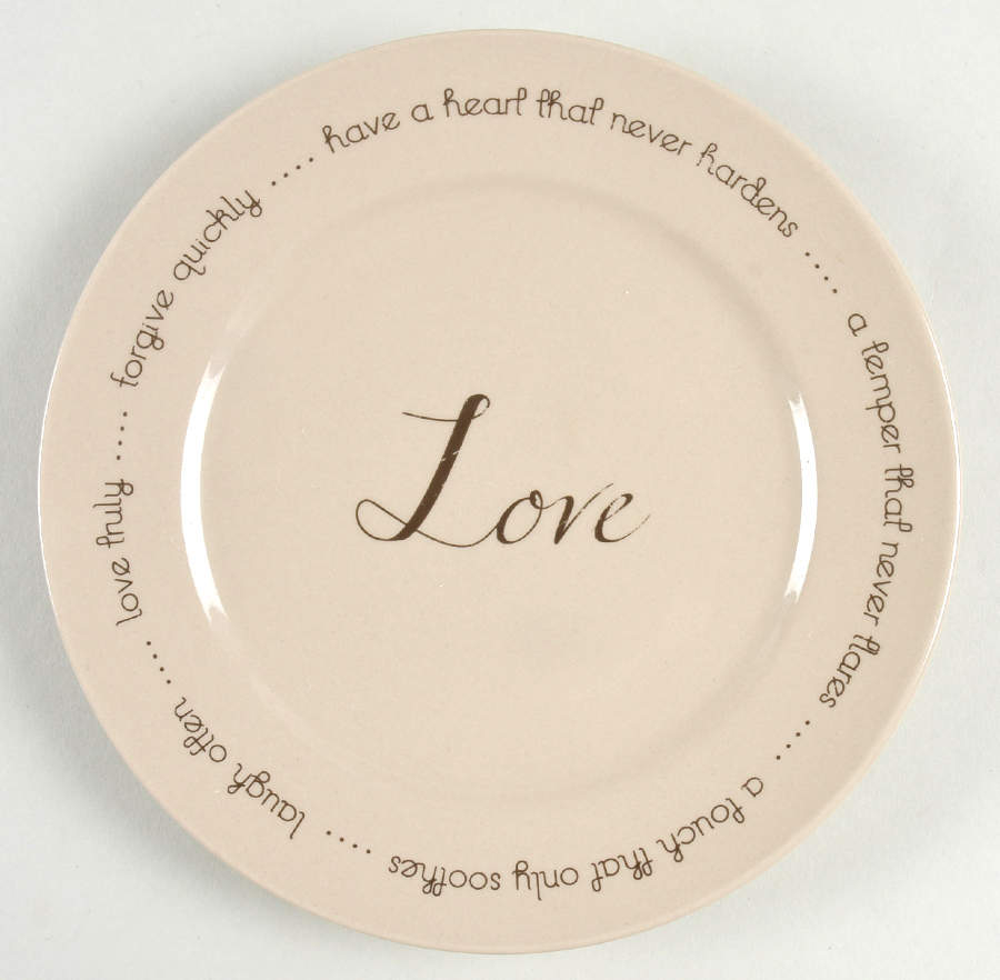 Circles of Love Salad Plate by Canterbury Potteries-1
