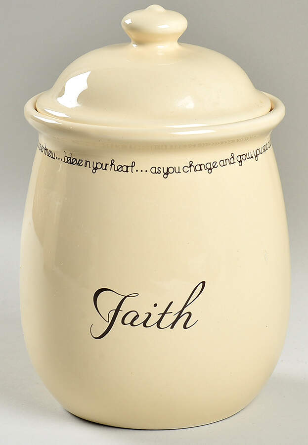 Circles of Love Medium Canister & Lid by Canterbury Potteries-1
