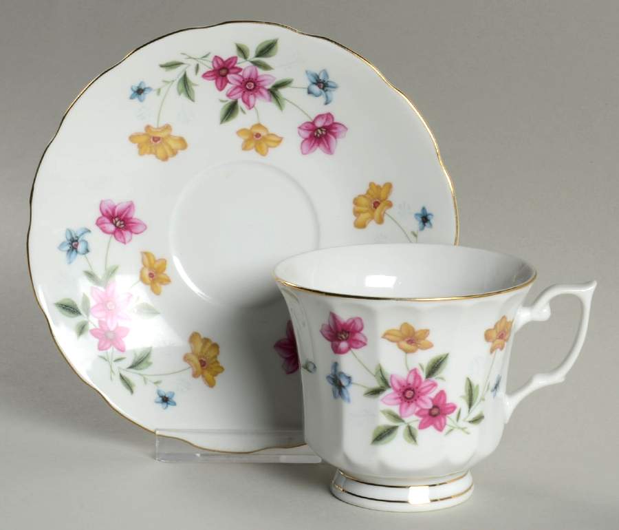 UP120 Footed Cup & Saucer Set by Universal Porcelain Company-1