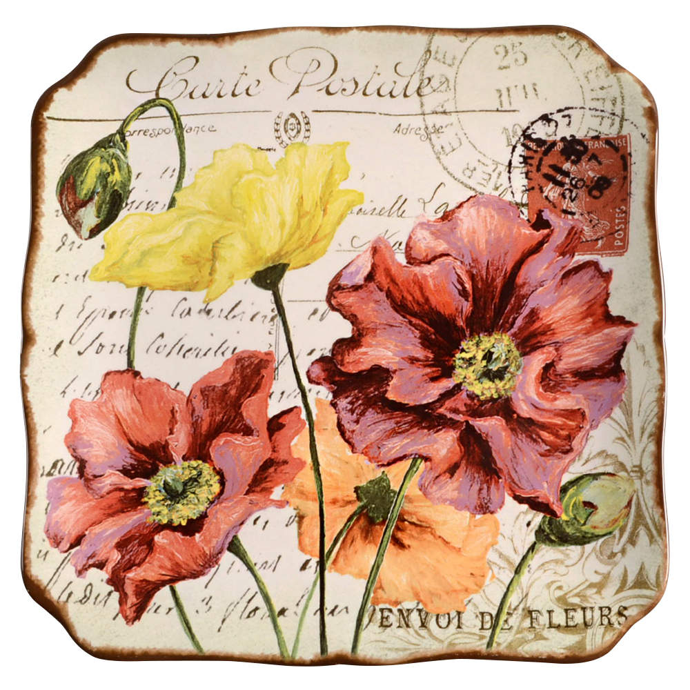 Le Fleur Poppies Salad Plate by Certified International-1