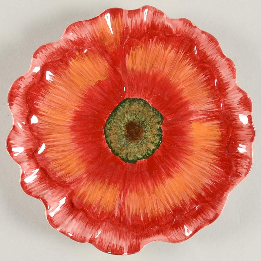 Le Fleur Poppies Flower Shape Salad Plate by Certified International-1