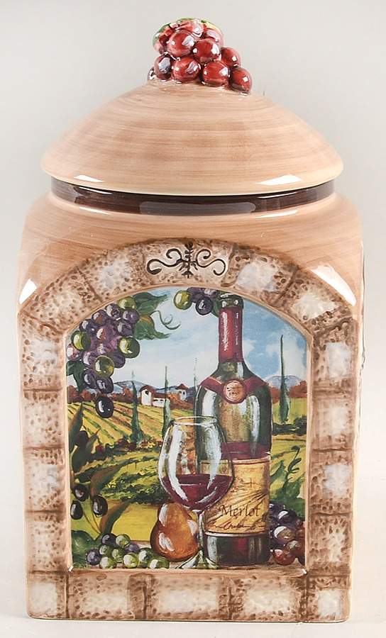 Tuscan View Large Canister & Lid by Certified International-1