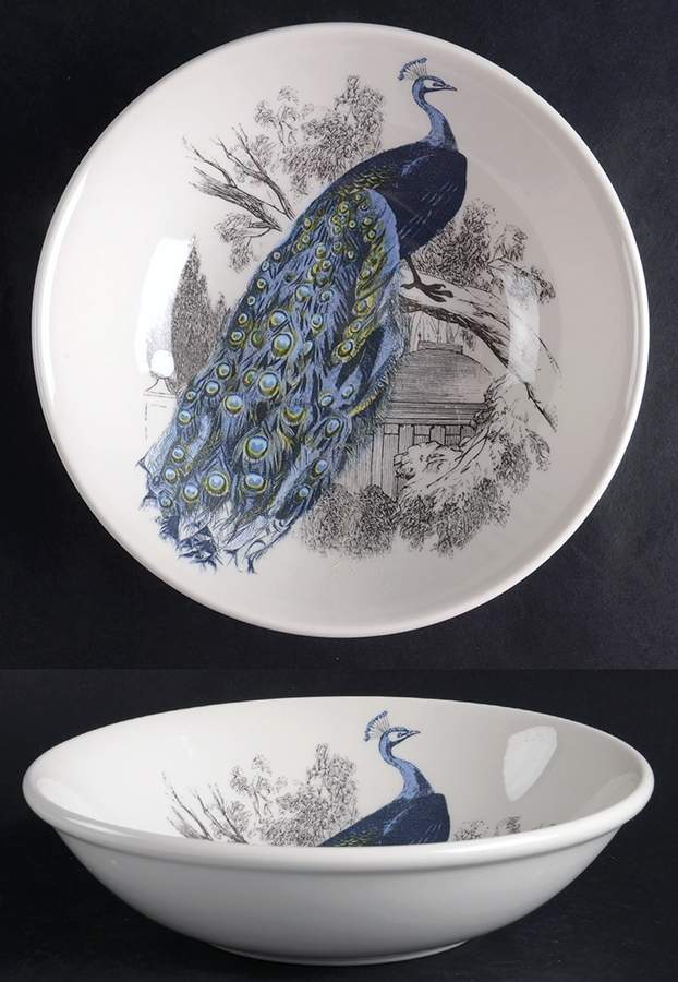 Peacock Garden Soup/Cereal Bowl by Carly Dodsley-1