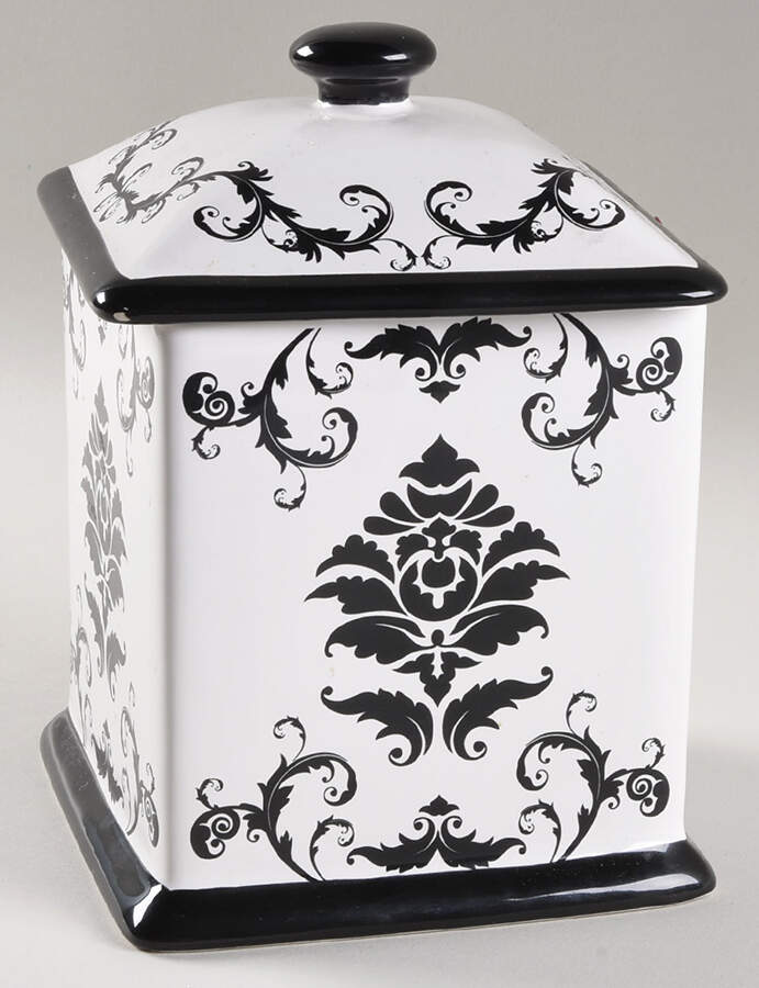 Damask Small Canister & Lid by Certified International-1