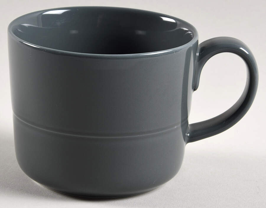 Hue Dark Grey Mug by Crate & Barrel-1