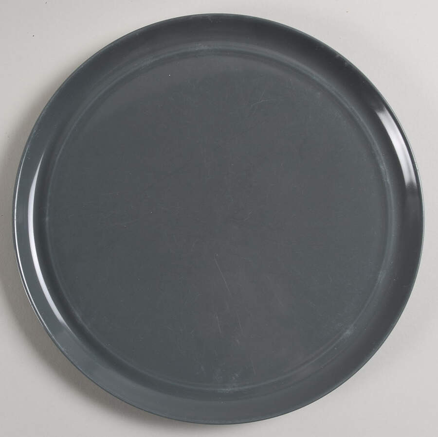 Hue Dark Grey Dinner Plate by Crate & Barrel-1