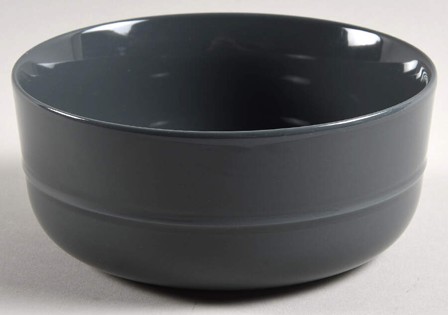 Hue Dark Grey 6" All Purpose Bowl by Crate & Barrel-1