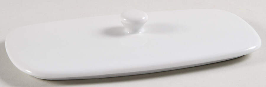 Whiteware Words Lid for Butter Box by The Cellar (China)-1