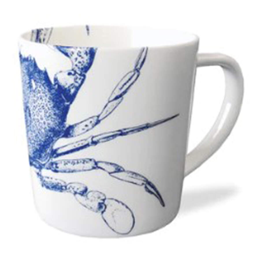 Crabs & Nets Blue Mug by Caskata-1